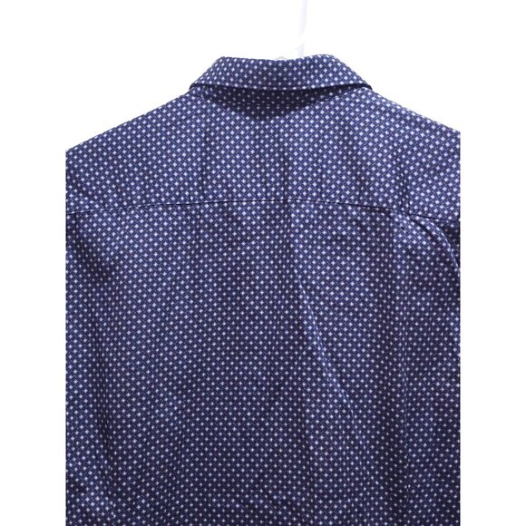 Ted Baker London Mens Button-Up Shirt Size 5 Blue Long Sleeve Pattern - Picture 8 of 9
